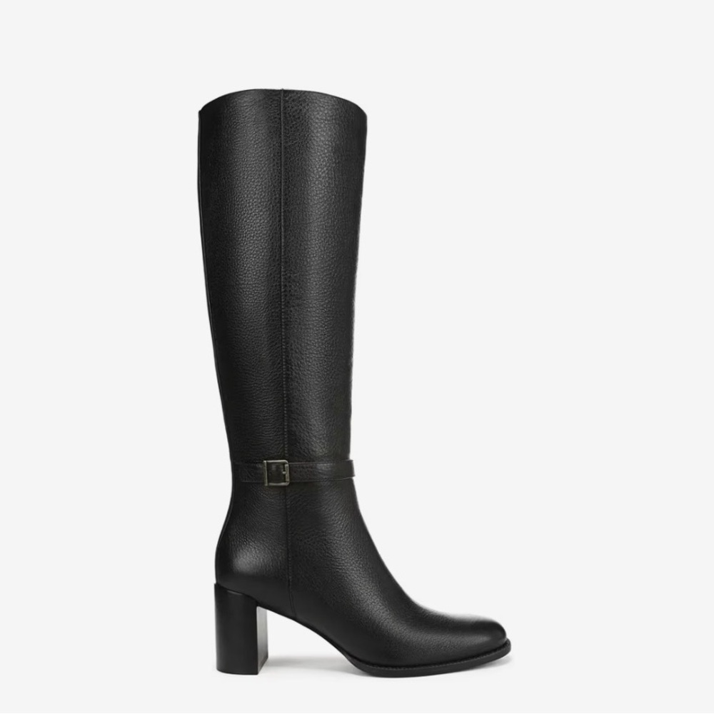 VIONIC Valora Tall Heeled Boot Black Leather 8